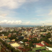 The view from above Cebu City.
